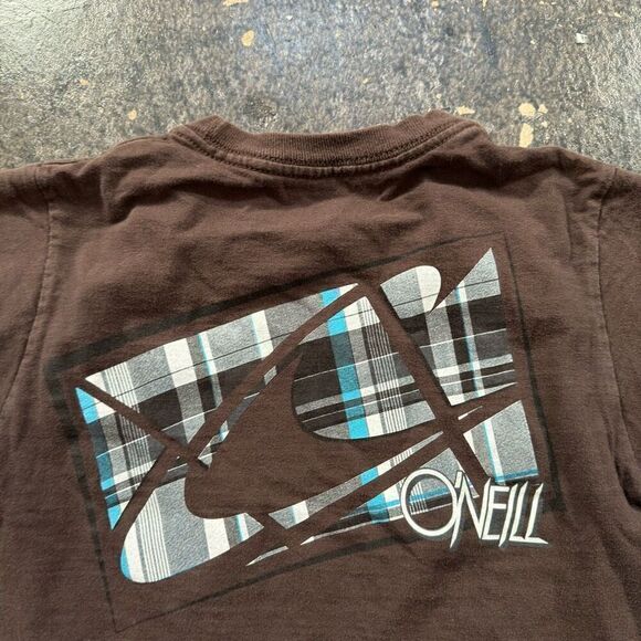Y2k O’Neill Long Sleeve Skater Tee Thermal Sleeves Big Logo Kids/Boys Size XS - Picture 9 of 10